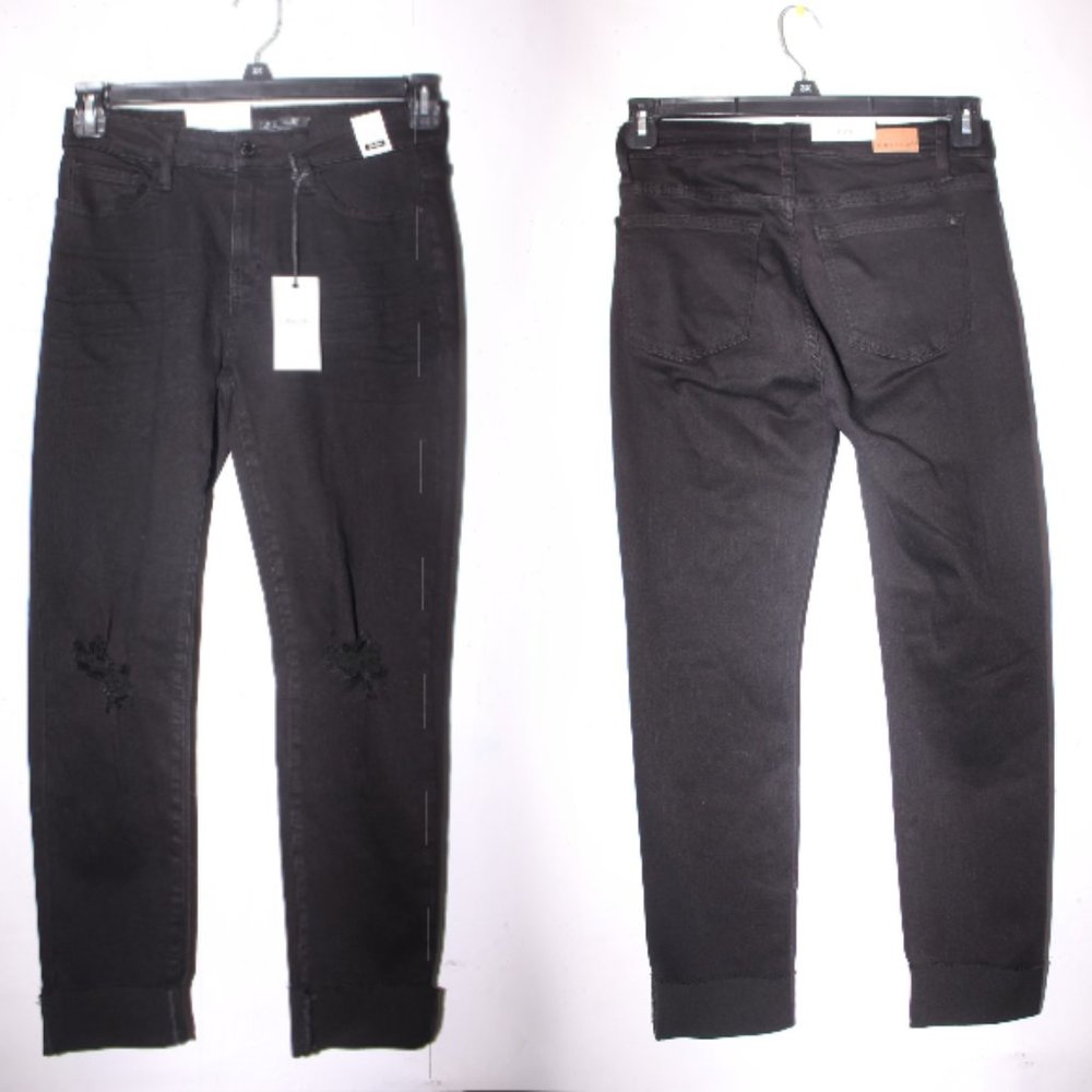 NWT Judy Blue Slim Fit High Rise Black Denim Jeans Size 26 - Picture 10 of 13